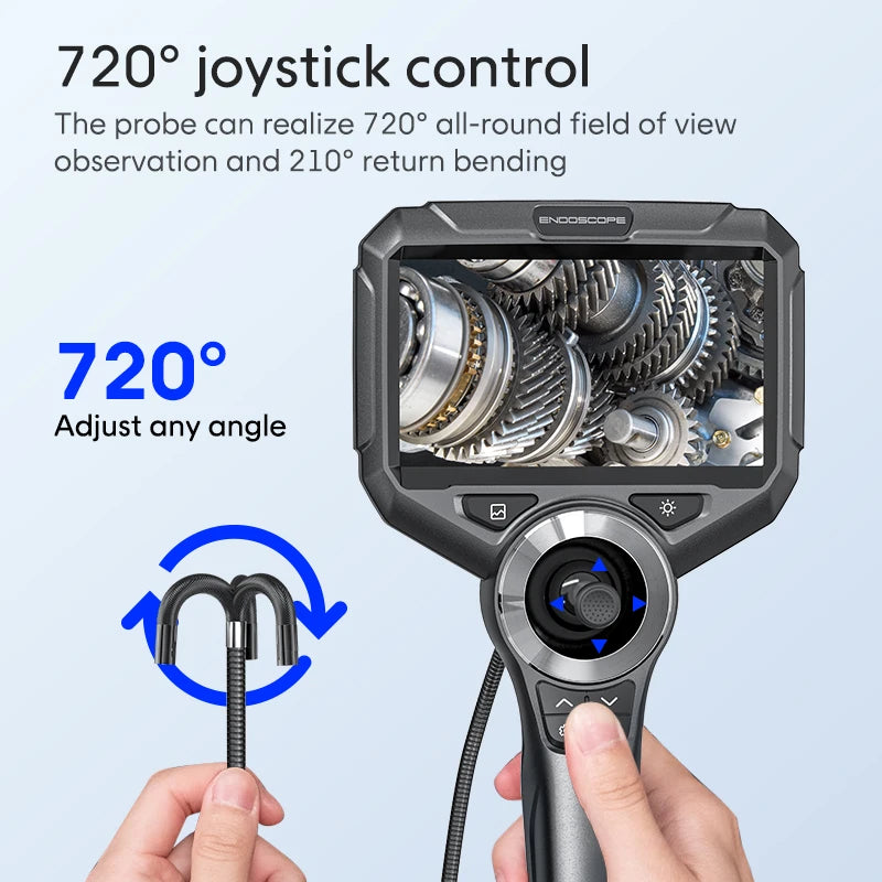 Factory 5inch Large Screen IP67 Waterproof  6mm1m Professional Industrial Endoscope Tool Industrial Video Endoscope