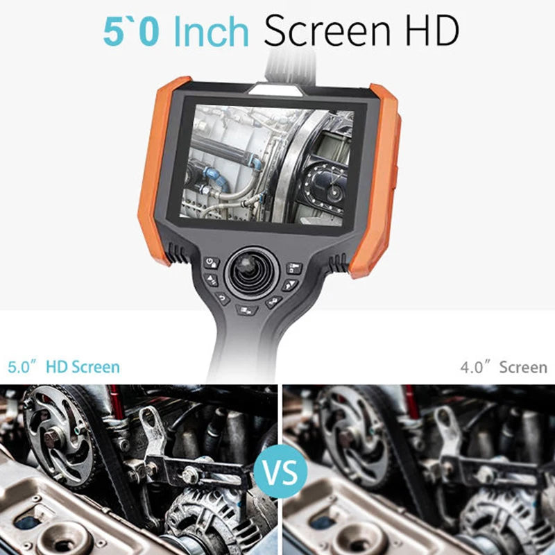 1.2mm Camera 360 Degree Borescope Camera with Light Videoscope  Inspection Rotating   Digital  Camera Joystick Autofocus