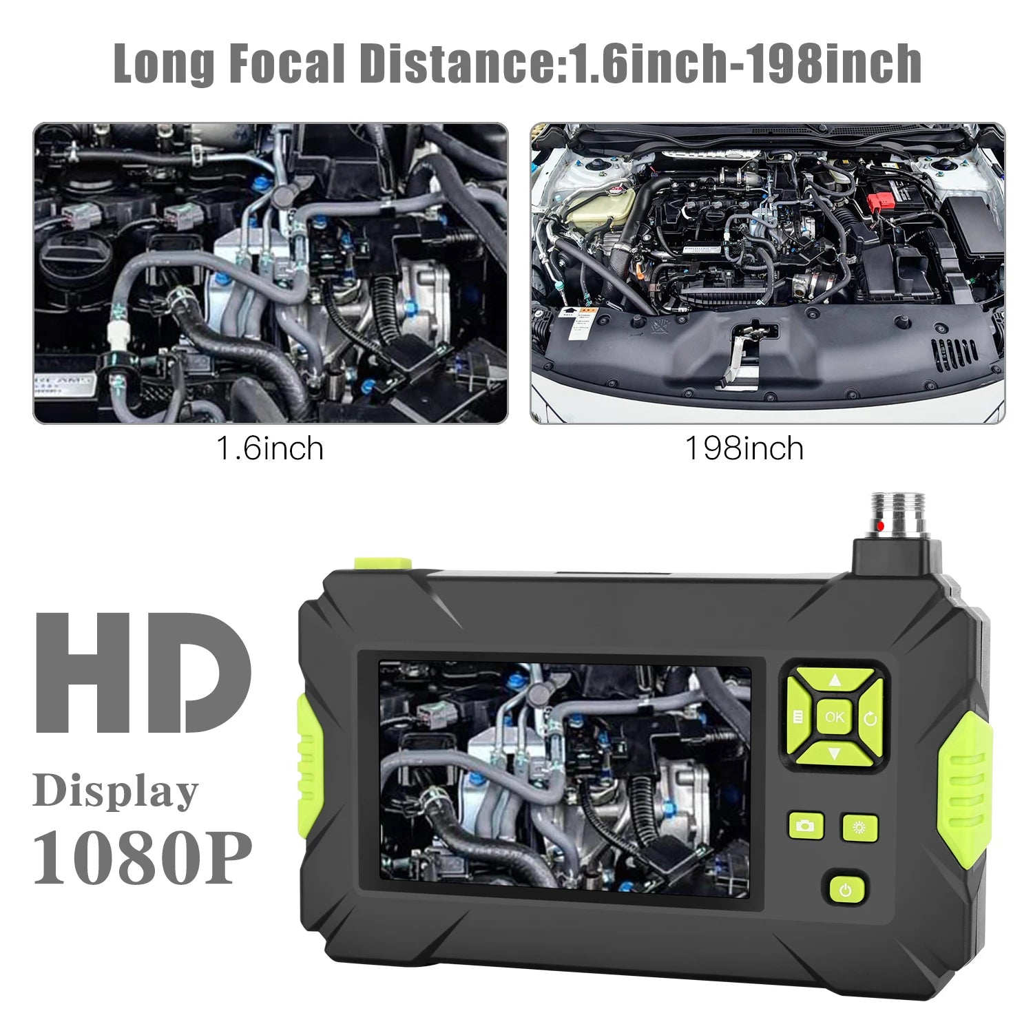 8mm Camera in Pipe Inspection High Definition Endoscope Industrial Auto Pipe Video Inspection Equipment Engine Borescope Camera