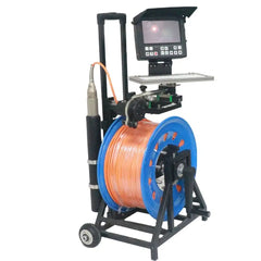 60m to 150m 1080p Sewerage Pipe Inspection Camera 50mm Pan-Tilt Rotating Waterproof Endoscope Cameras 10 Inch AHD Screen