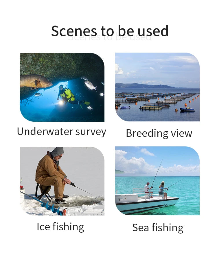 100m Digital Water Well Camera IP68 Outdoor Underwater  Inspection Camera CCTV Borehole Monitoring Waterproof Deep Water Well Ca