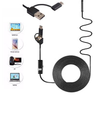 1m Cable 5.5mm Wifi Endoscope Camera Waterproof Borescope Hd Pipe Inspection Smallest Endoscope Camera