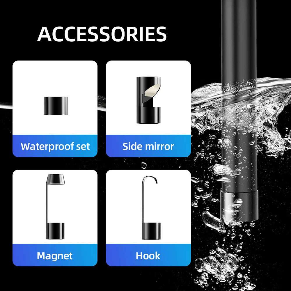 Handheld Wifi  Industrial 5.5mm Endoscope Camera  Ip67 Waterproof Wifi Borescope Inspection Camera hd Video Daul Lens Endoscopic