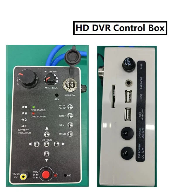 IP68 Waterproof 300 mm to 1500mm Pipe Crawler Sewer Inspection Robot Sewer Drain Industrial Pipeline Endoscope Cctv Video Camera