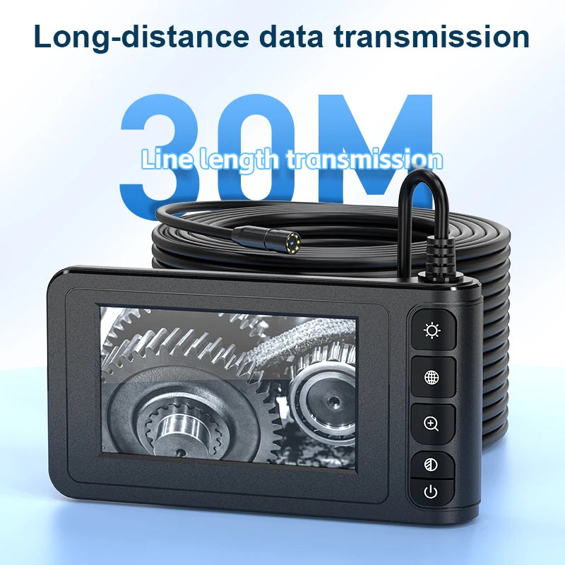 Industrial Endoscope Camera 4.3" IPS Screen HD1080P Single Dual Lens Pipe Car Inspection Borescope IP68 Waterproof LEDs 2600mAh