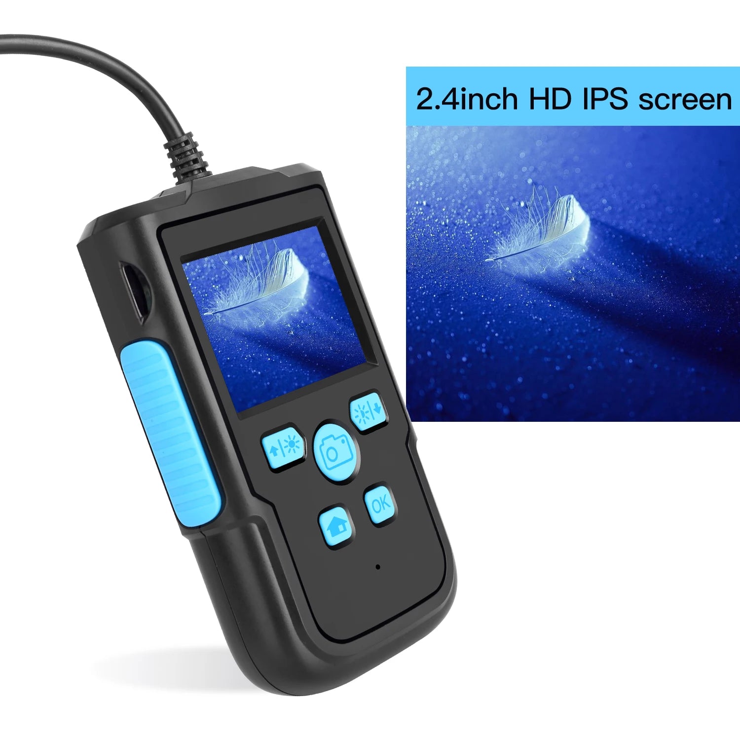 Factory Automotive Tests Digital Industrial Equipment Borescope Camera with Light Endoscope Pipe Inspection Borescope Camera
