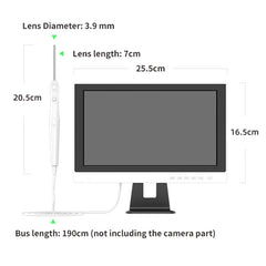 1280p Display Ear Cleaner Otoscope Endoscope Camera 3.9mm 10.1 Inch Hd Screen Digital Camera Otoscope for Ear Monitor Earpick