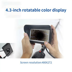 23MM Diameter Snake Tube 3.5m Long Telescopic Pole 1080P with 4.3 Inch DVR Digital Camera  Articulating Borescope Life Detector