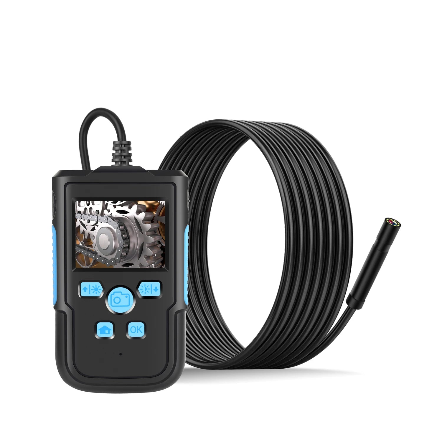 Factory Automotive Tests Digital Industrial Equipment Borescope Camera with Light Endoscope Pipe Inspection Borescope Camera