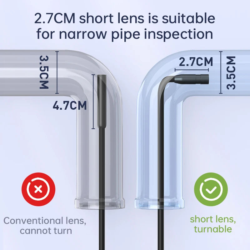 4.3inch Monitor hd IP67 Waterproof Industrial 1080p Camera 8mm Borescopes Portable Endoscope Inspection