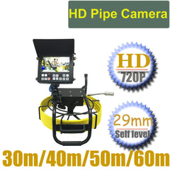 60m Sewer Camera Inspection 45mm Dual Lens Sewer Inspection Camera HD DVR System Meter Counter Borescope Camera with Rotation