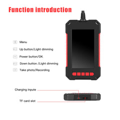 Industrial Endoscope Camera 4.3" IPS Screen 3.9mm Single Dual Lens Pipe Car Inspection Borescope Endoscope Inspection Camera