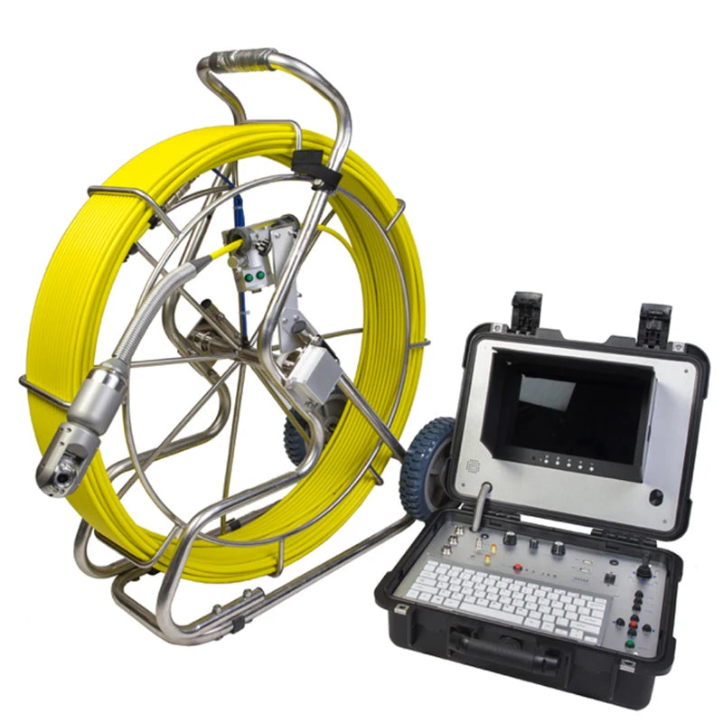 50m Waterproof Portable Drain Camera Sewer Inspection 50mm Sewer Pipe Inspection Camera 10inch Screen Pipeline Inspection Camera