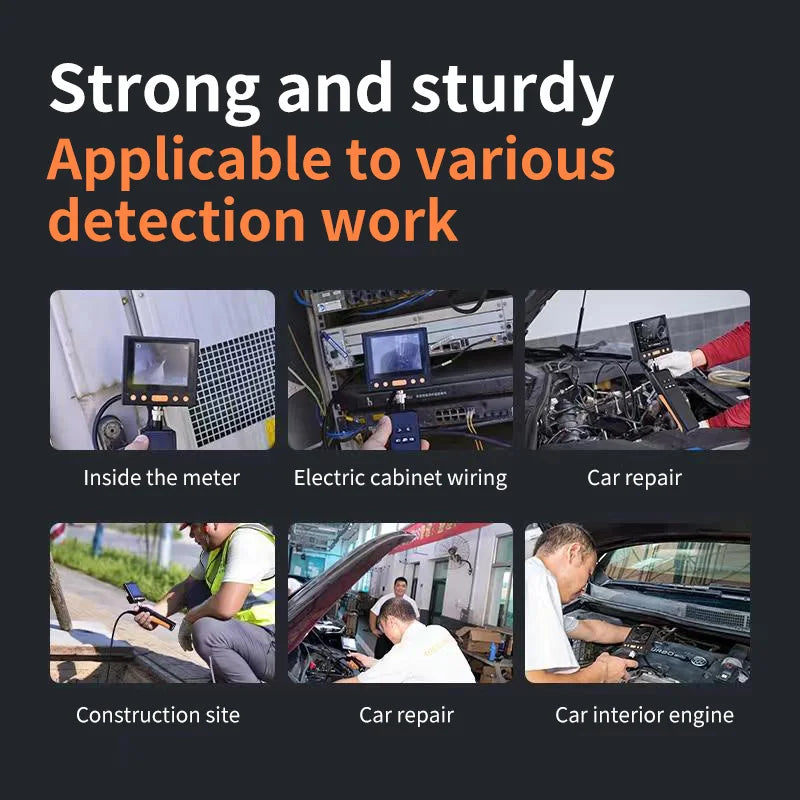 Car Maintenance Endoscope 3 Meters 8 Inches, 360 -Degree Rotation 1080P Car Engine Carbon Accumulation Nd Sewer Inspection