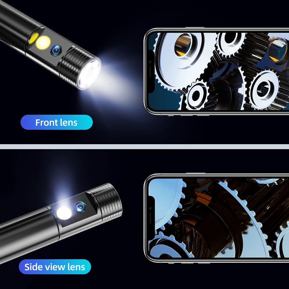 Handheld Wifi  Industrial 5.5mm Endoscope Camera  Ip67 Waterproof Wifi Borescope Inspection Camera hd Video Daul Lens Endoscopic
