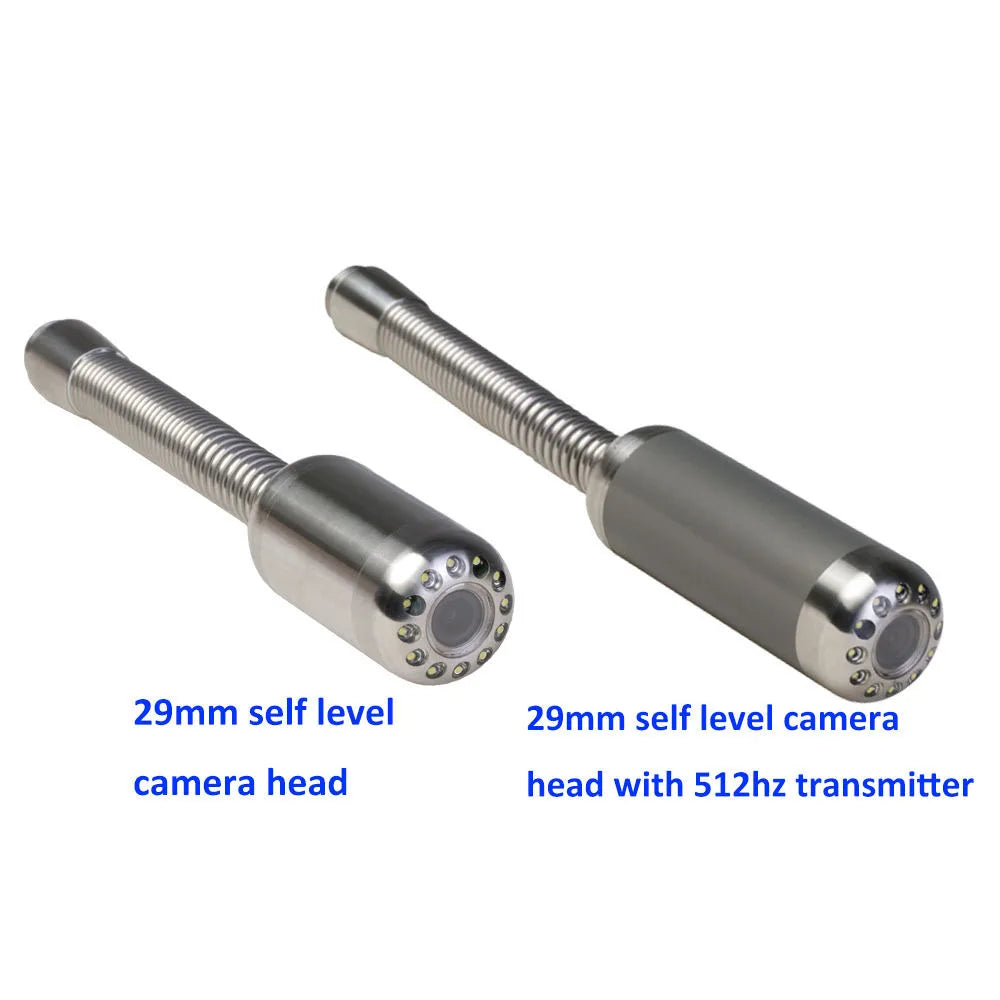 60m Sewer Camera Inspection 45mm Dual Lens Sewer Inspection Camera HD DVR System Meter Counter Borescope Camera with Rotation