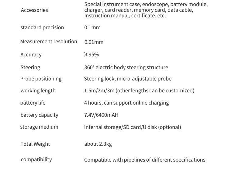 7 Inch Monitor 3D Measurement Videoscope Degree Steering Industrial Borescope Car Borescope Waterproof Industrial Endoscope